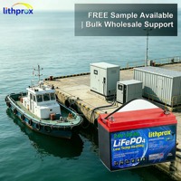 Batterie LiFePO4 Haute Capacité Robuste 24V 100AH 10 Ans 6000+ Cycles Marine RS485 Smart BMS Terminal M8 CE RoHS IP67 OEM ODM