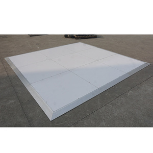 Suelo de madera contrachapada con borde de aluminio para bodas y fiestas, pista de baile de madera - Product Image 2