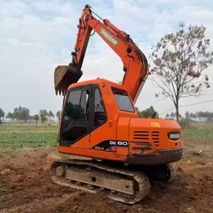 Miniexcavadora de 8 toneladas Doosan DH80, excavadoras usadas originales de segunda mano, Doosan DH70 DH80 DH55, martillo hidráulico con motor Daewoo Doosan - Product Image 1