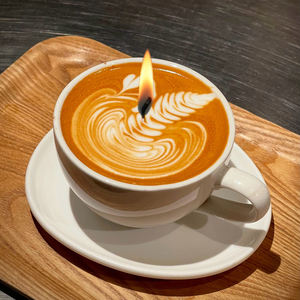 Boîte-cadeau de Noël et de Pâques écologique réutilisable avec couvercle, en forme de cylindre, pour bougie parfumée au café matcha latte, art créatif décoratif - Product Image 4