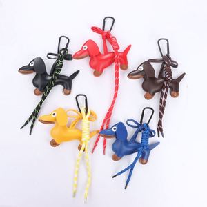 Factory Wholesale Leather Cute Pet Dog Keychain Leather <b>Bag</b> Pendant to Women and Girl <b>Gift</b> - Product Image 2