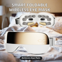Masseur oculaire intelligent, chaleur, pression d'air, pliable, masque oculaire sans fil, contrôle de la minuterie, soulagement de la douleur, batterie au lithium 1200 mAh, type-C USB