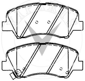 Pabrik grosir roda depan dan belakang D1593 gesekan keramik bantalan rem Elantra depan suhu tinggi tahan bantalan rem - Product Image 2