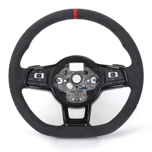 Volante de Cuero Alcantara Personalizado para Volkswagen VW Golf Passat Polo Jetta Caddy <span class=keywords><strong>GTI</strong></span> <span class=keywords><strong>TCR</strong></span> - Product Image 3