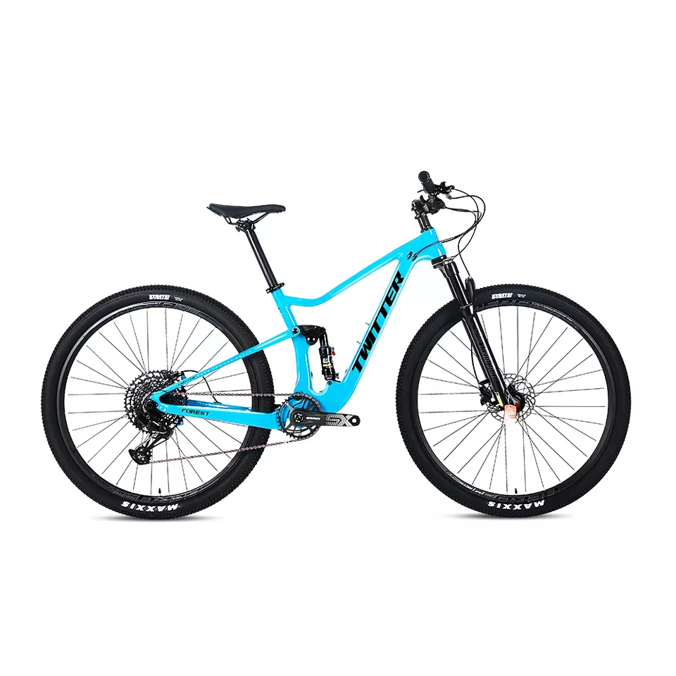 Twitter Xe Đạp FOREST M6100 12 Tốc Độ Carbon RockShox Toàn Bộ Xe Đạp Xe Đạp Leo Núi 27.5 29 Inch