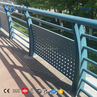 Barandilla de Seguridad para Puentes y Carreteras, Resistente a Impactos, Personalizable, Galvanizada, Tipo Tubo, Q235/Q34
