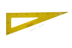 Chất lượng cao hình bán nguyệt kích thước lớn Cai Trị khổng lồ tam giác nhựa màu vàng cho giáo viên vẽ với xử lý - Product Image 3