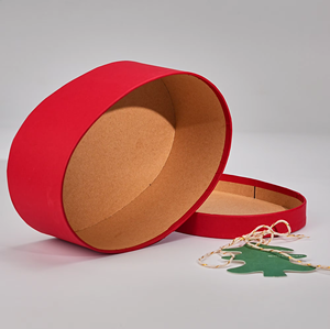 Tùy Chỉnh Xi Lanh Màu Đỏ Bao Bì Hộp Nhỏ Cứng Các Tông In Ấn Ribbon Hộp Quà Tặng Với Nắp Cho Khuyến Mãi - Product Image 2