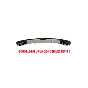 Nissan Qashqai diffusore inserto paraurti posteriore 4 uscite di scarico grigio