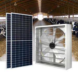 Tường năng lượng mặt trời Lớn Xả Quạt thông gió gia súc Barn làm mát chăn nuôi bò sữa trang trại chăn nuôi động vật chăn nuôi Wi-Fi/app điều khiển từ xa - Product Image 1