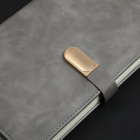 Carnet de notes en cuir PU de luxe pour cadeaux d'affaires en gros, avec couverture en cuir et fermeture magnétique