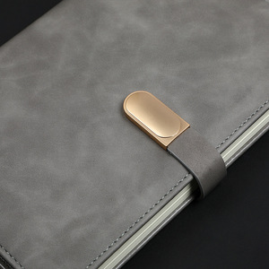 Đen Bán Buôn Quà Tặng Doanh Nghiệp Văn Phòng Phẩm Sang Trọng PU Chất Liệu Da Bìa Da Khóa Từ Máy Tính Xách Tay Cho Doanh Nghiệp - Product Image 2