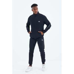 Ensemble de survêtement bleu marine pour homme Igor, coupe standard, décontracté, respirant, tissu 340g - Product Image 2
