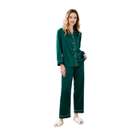 Fung 6001 Vente en gros de pyjamas et robes de maison pour femmes grandes tailles, hiver automne, uni, simple, thermique, spandex + polyester