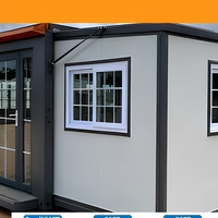 Maison conteneur modulaire préfabriquée, structure en acier, bureau, cabine de vie, aménagement personnalisé pour projets
