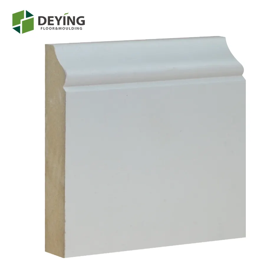 Pre finished Floor coving baseboard image skirting board