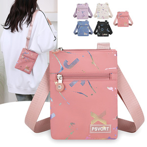 Bolso bandolera cuadrado pequeño Psport con cremallera vertical y bolsillo frontal, bolso de hombro portátil para mujer, uso diario - Product Image 4