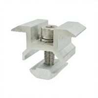 Support de fixation en aluminium anodisé Zhongxin pour panneaux solaires, fixation de toit métallique, mini rail, durable, pour carport, résistance à la neige 2KN/m2