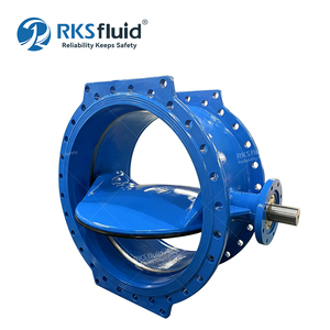 Vanne papillon double excentrique série Athena RKSfluid EN 593 PN16 PN25 DN200-DN1800 en fonte ductile à double bride - Product Image 1