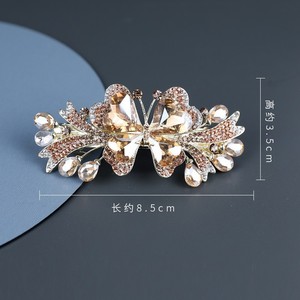 Vente en gros en usine épingle à <span class=keywords><strong>cheveux</strong></span> fleur cristal barrettes à <span class=keywords><strong>cheveux</strong></span> papillon strass pour femmes - Product Image 5