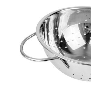 Accessoires pour la maison Gadgets Logo personnalisé Passoire à légumes perforée extra large ronde en acier inoxydable Passoires de cuisine - Product Image 6