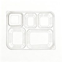 Boîtes à lunch en papier kraft compostables, résistantes à l'huile, jetables, pour la restauration