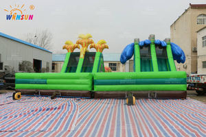 WINSUN le parcours d'obstacles gonflable de qualité commerciale avec toboggan et château pour <span class=keywords><strong>enfants</strong></span>, <span class=keywords><strong>la</strong></span> jungle perdue - Product Image 2