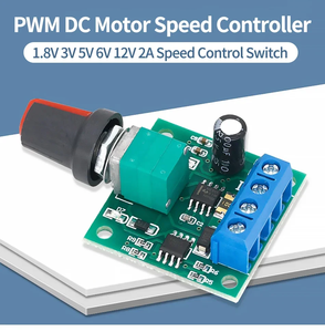 Contrôleur de vitesse de moteur PWM 1803BK DC 1.8-15V 2A, module régulateur de commande basse tension réglable - Product Image 6
