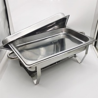 Offre Spéciale – Ensemble de 8 Réchauds Économiques Pliables en Acier Inoxydable pour Buffet, Idéal pour Restaurants et Événements