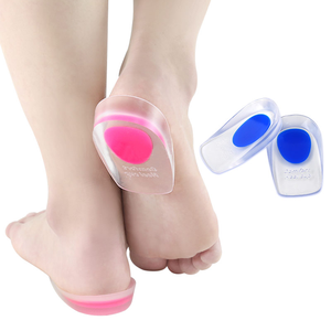 Coppe per tallone in Gel di Silicone inserti per <span class=keywords><strong>scarpe</strong></span> per fascite plantare tallone dolente sperone osseo e protezioni per alleviare il dolore all'achille cuscinetti per il Comfort del piede - Product Image 3