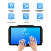 Moniteur tactile capacitif USB 23,6 pouces 4:3 à prix d'usine pour borne de jeu – Nouveau