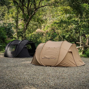 Tente <span class=keywords><strong>de</strong></span> camping instantanée OEM pour 3-4 personnes, abri extérieur imperméable avec fenêtre en maille pour les randonnées en famille et les excursions à la plage - Product Image 1