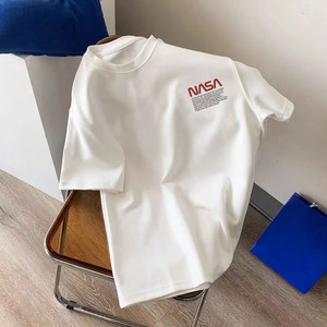 T-shirt Estive Stile Street per Coppie, da Donna e da Uomo, a Maniche Corte, in Seta di Latte, con Stampa Stereoscopica - Product Image 1