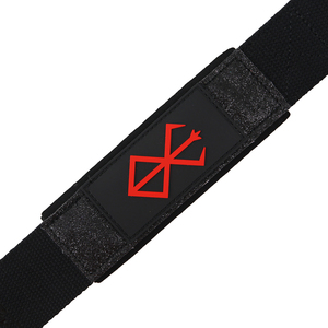 Wholesale Adjustable Deadlift Wrist Wraps Custom Logo Anime Berserk Weight Lifting Straps Neoprene for Fitness Enthusiasts - Product Image 3