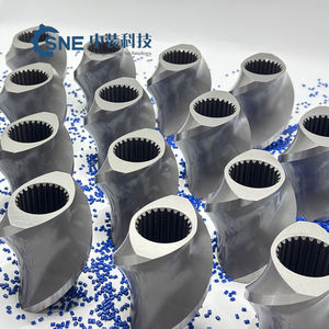 מפעל קטן פלסטיק בורג כפול אלמנטים בורג extruder ו-חבית w6mo5crv2 אלמנט בורג מפלסטיק - Product Image 1