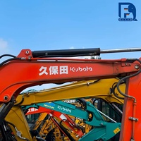 Excavatrice Kubota U55-4 d'occasion de 5-6 tonnes, u50 kx155 Kubota KX161 185 165 importée du Japon, mini-excavatrice Kubota 5-6T