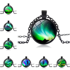 Venta al por mayor Northern Lights joyería collar tiempo gema <span class=keywords><strong>Aurora</strong></span> <span class=keywords><strong>Borealis</strong></span> colgante collar - Product Image 6