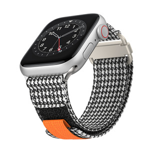 Correas de reloj de nailon de lona a la moda, bandas tejidas de bucle <span class=keywords><strong>Solo</strong></span> deportivo para <span class=keywords><strong>Apple</strong></span> <span class=keywords><strong>Watch</strong></span> Series 9 8 7 <span class=keywords><strong>SE</strong></span> 6 5 4 3 2 1 - Product Image 3