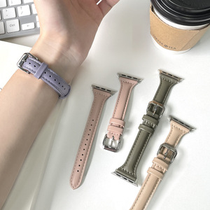 สายนาฬิกาหนังแท้คุณภาพสูง Upro สำหรับ Apple Watch ขนาด 41 มม. 45 มม. 44 มม. สายนาฬิกาหนังสำหรับผู้หญิง ดีไซน์หรูหรา - Product Image 2