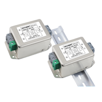 Filtre EMI bipolaire CC SNXRON 3A-30A, borne standard européenne, montage sur rail DIN, contacts en cuivre épaissis, double étage pour