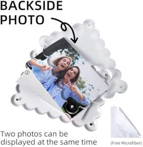 Marcos Magnéticos Acrílicos Transparentes de Doble Cara con Diseño de Ondas, Modernos y Personalizables de 4*6 Pulgadas para Decoración del Hogar, Gran Venta - Product Image 6