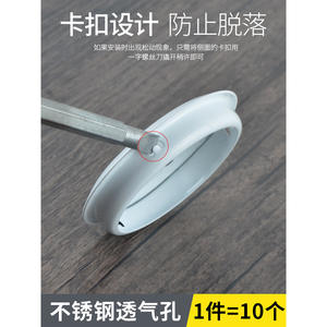 Grilles de ventilation décoratives en acier inoxydable pour armoires à chaussures, bouchons de trous d'évacuation pour armoires, quincaillerie d'armoire - Product Image 3