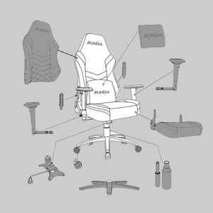 Nouvelle <span class=keywords><strong>chaise</strong></span> d'ordinateur <span class=keywords><strong>Ergo</strong></span> <span class=keywords><strong>Gaming</strong></span> pour maison/bureau jeu de course bleu-rouge Design minimaliste accoudoirs inclinables en acier cuir PVC - Product Image 4