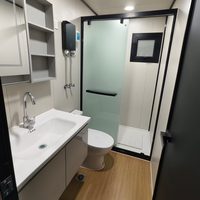 Maison conteneur extensible de 20 pieds, préfabriquée, pliable, portable, modulaire, pour la vie en famille