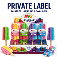50g Halal Rose Sweets Ice Cream Lollipop Sour Hard Candy
