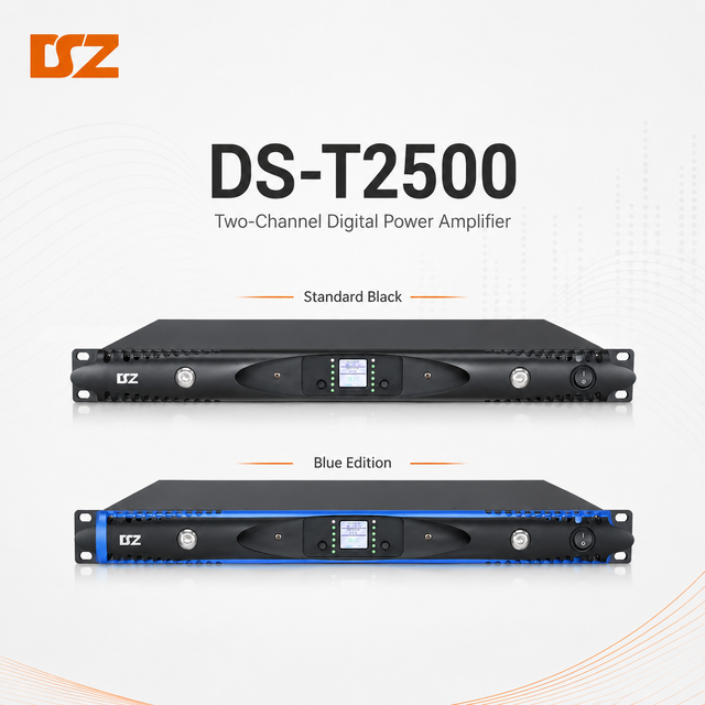 Class-D 2 Channel Digital Power Amplifier 1U Rack Mount Amplifier for Professional Audio System