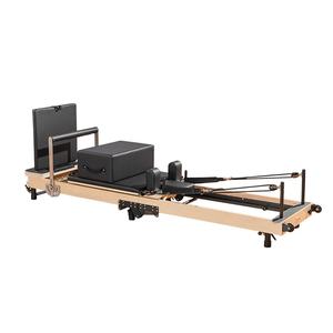 REAP <span class=keywords><strong>Cama</strong></span> Plegable de Alta Gama para <span class=keywords><strong>Pilates</strong></span>, de Madera de Arce Blanco y Roble, Incluye Caja y Tabla de Salto para Estudio - Product Image 1