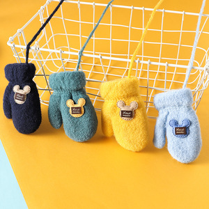 Enfants acrylique tricoté gant mitaine enfant Animal <span class=keywords><strong>mitaines</strong></span> bébé tricot enfants gants hiver - Product Image 3