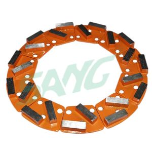 공장 사용자 정의 도매 하이 퀄리티 30 그릿 사다리꼴 연마 도구 에폭시 제거 콘크리트 바닥 다이아몬드 연삭 블록 - Product Image 3