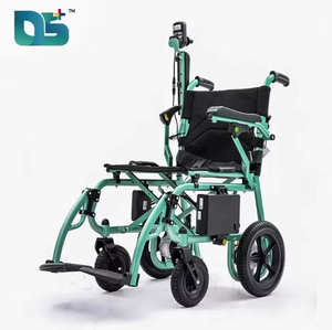 Sgancio Rapido Sportivo in Alluminio 360 °   Sedia a Rotelle Elettrica Pieghevole Leggera in Lega di Alluminio con Controller Joystick e Motore 250W*2 - Product Image 3